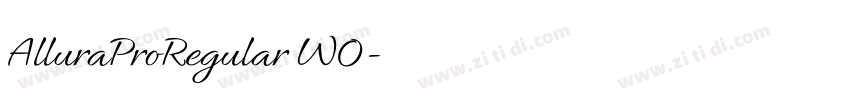 AlluraProRegular W0字体转换